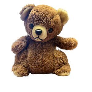 Daekor Hudson Bay Plush Bear 11” VTG Carmel  Light Brown Sitting